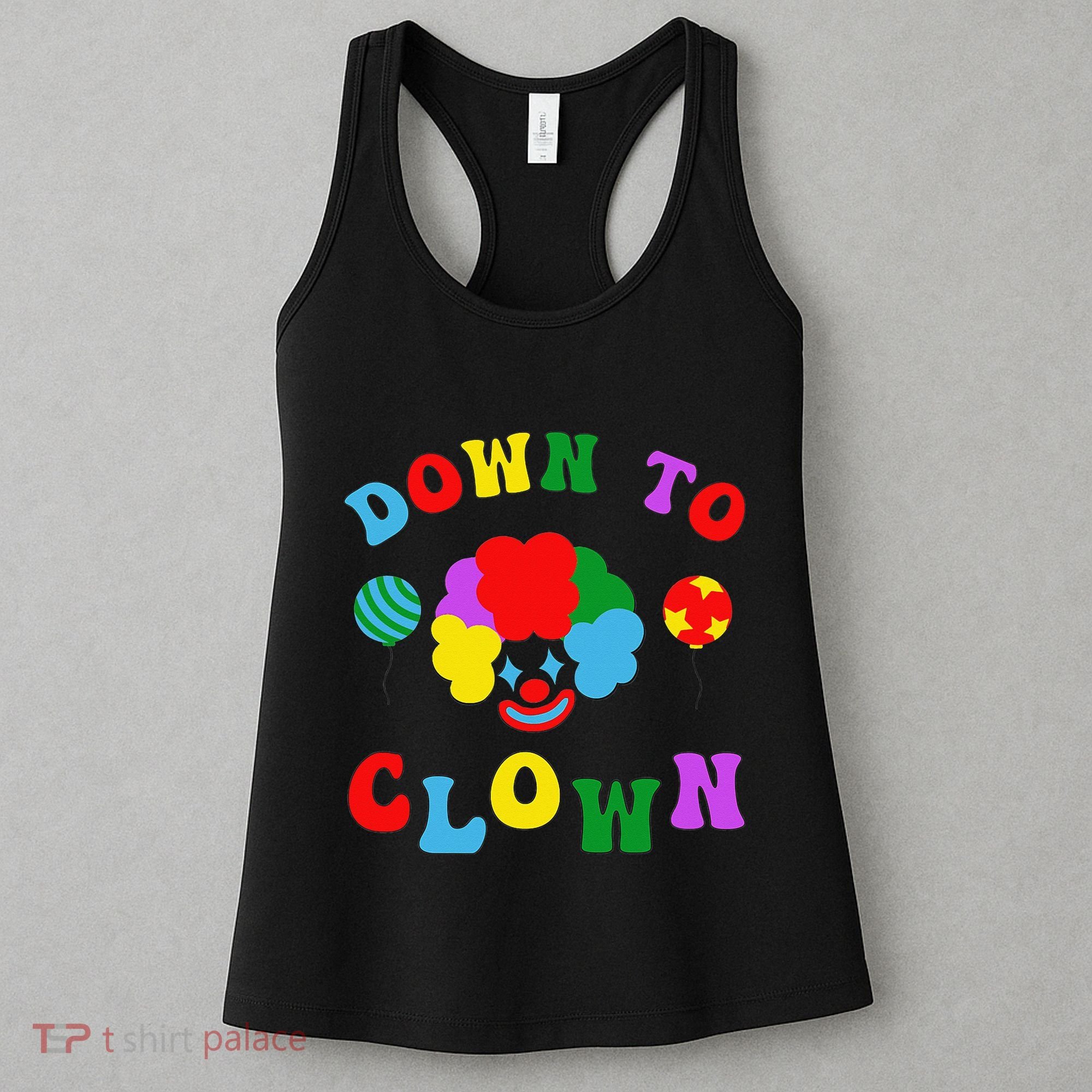 Down to Clown Clowncore Aesthetic Women's Tank Top