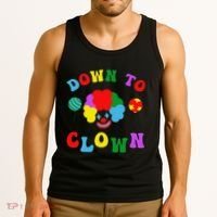 Down to Clown Clowncore Aesthetic Tank Top thumb 3