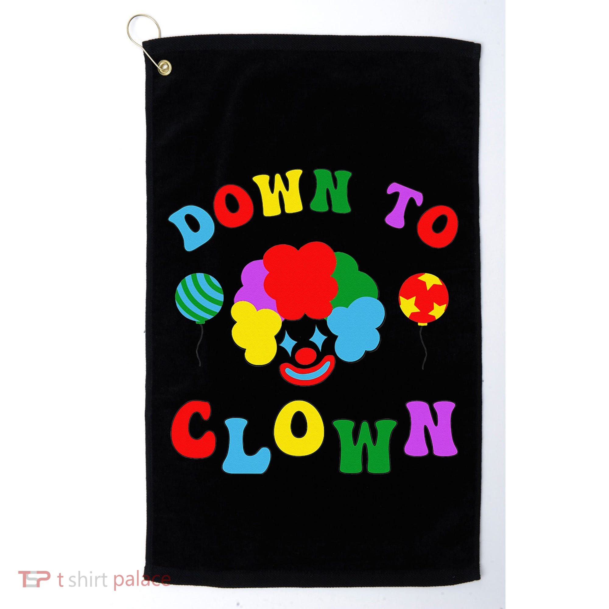 Down to Clown Clowncore Aesthetic Golf Towel
