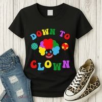 Down to Clown Clowncore Aesthetic Women's T-Shirt thumb 3