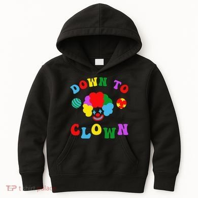 Down to Clown Clowncore Aesthetic Kids Hoodie