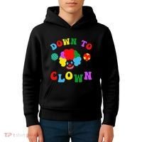 Down to Clown Clowncore Aesthetic Kids Hoodie thumb 4
