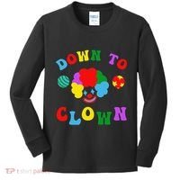 Down to Clown Clowncore Aesthetic Kids Long Sleeve Shirt thumb 0