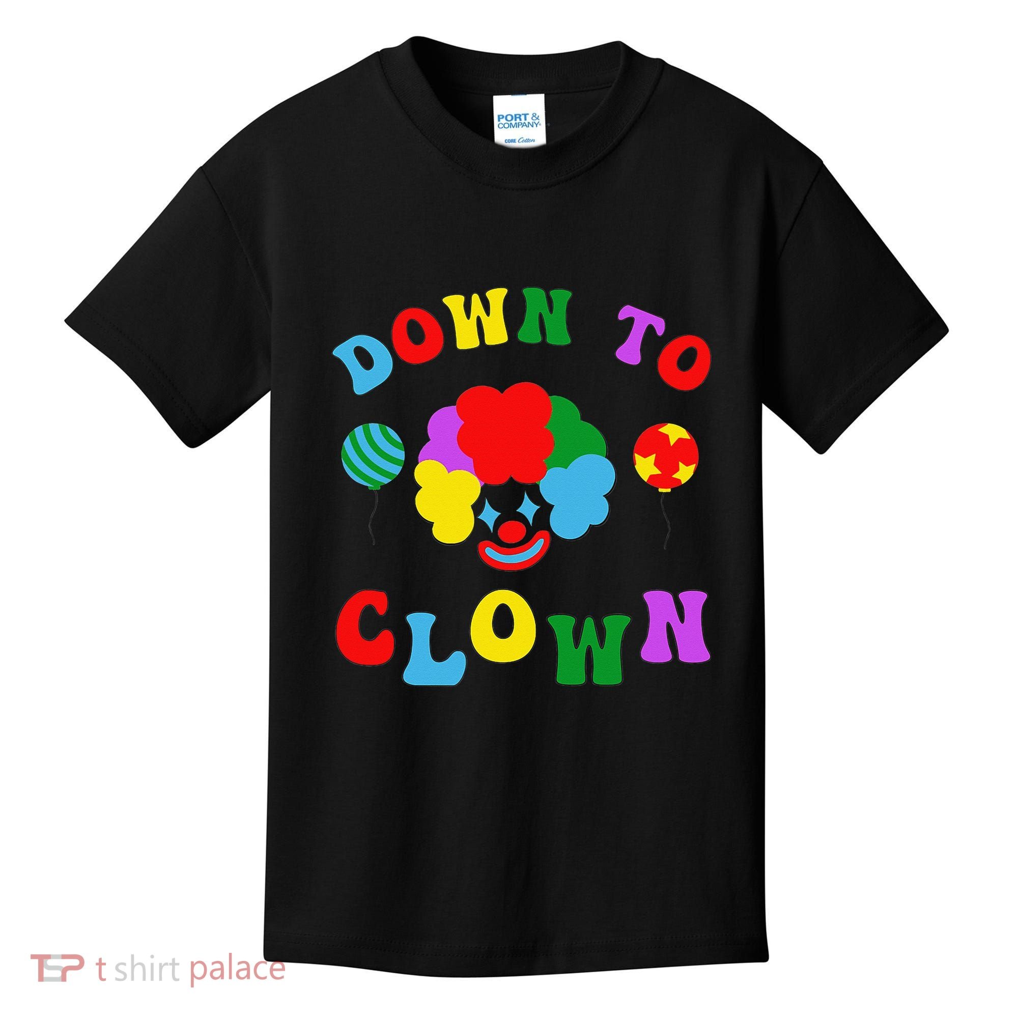 Down to Clown Clowncore Aesthetic Kids T-Shirt