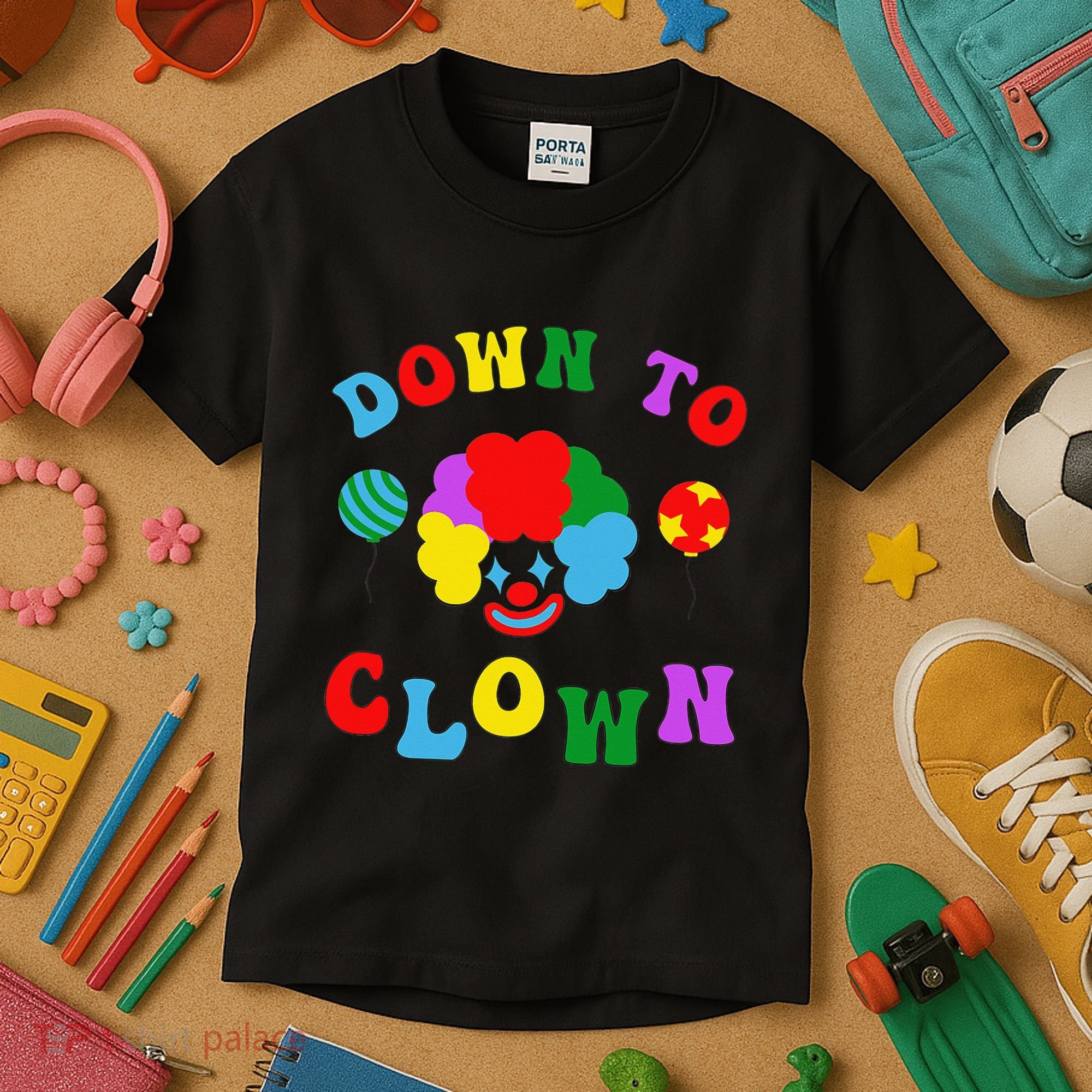 Down to Clown Clowncore Aesthetic Kids T-Shirt