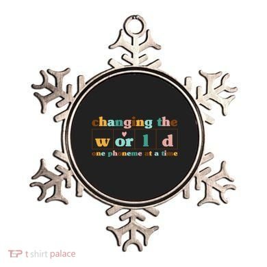 Dyslexia Teacher Changing The World One Phoneme At A Time Ornament