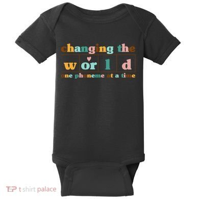 Dyslexia Teacher Changing The World One Phoneme At A Time Baby Bodysuit