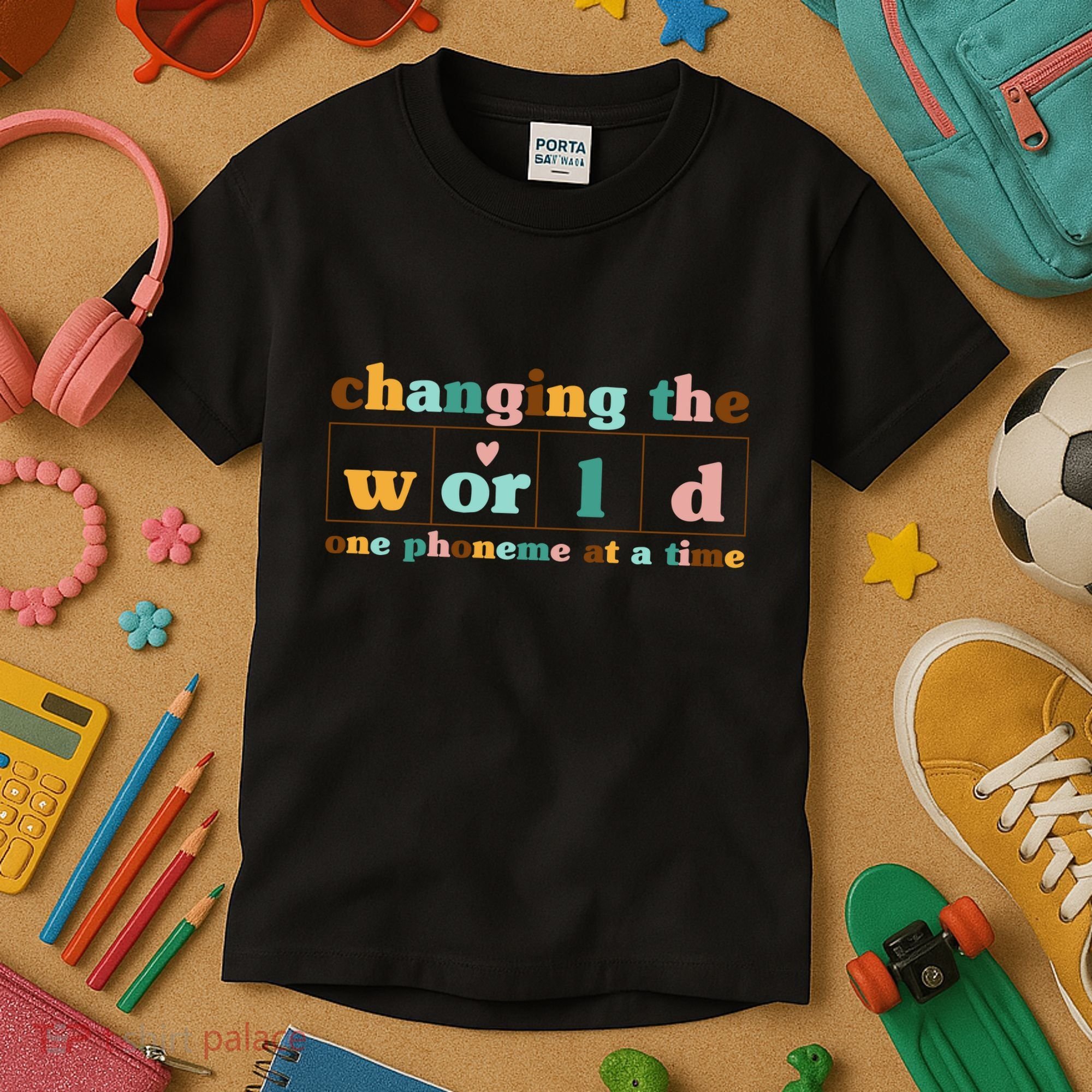 Dyslexia Teacher Changing The World One Phoneme At A Time Kids T-Shirt