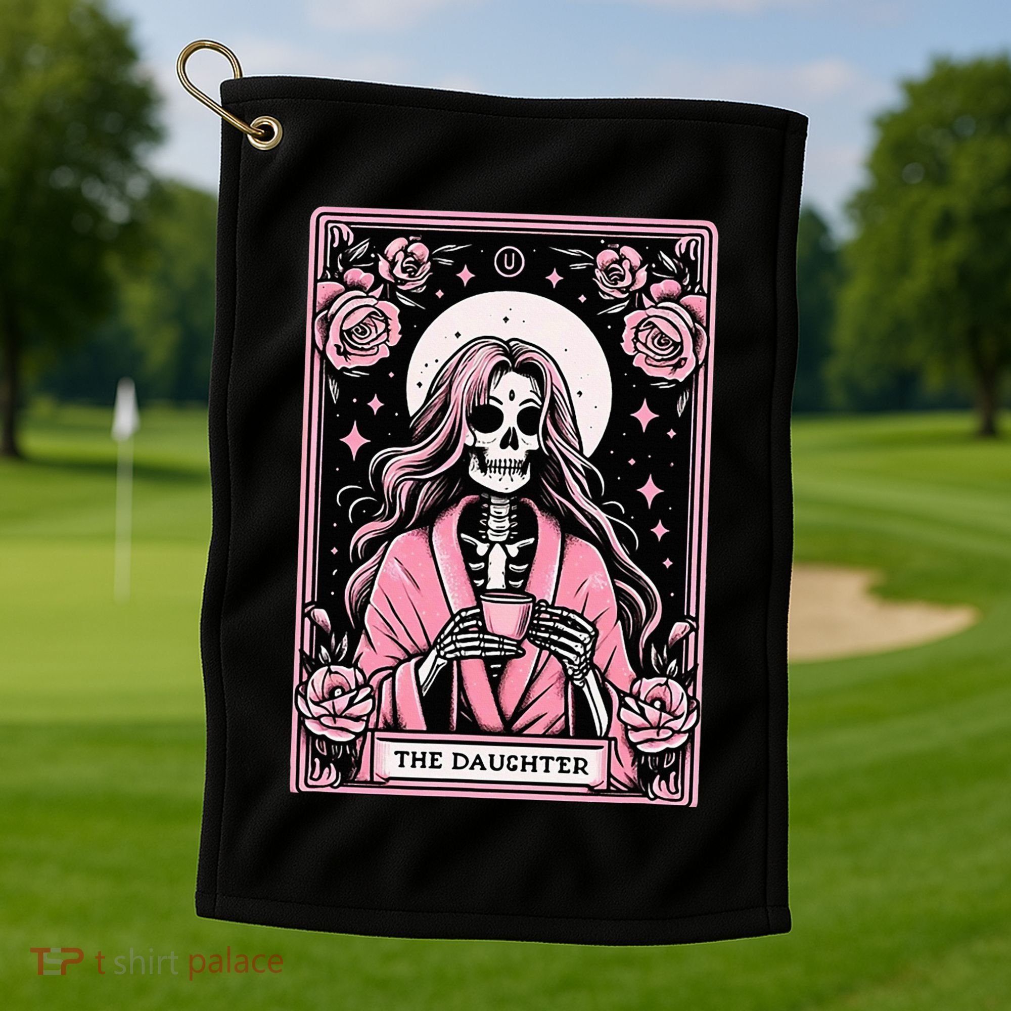 Daughter Tarot Card Matching Golf Towel