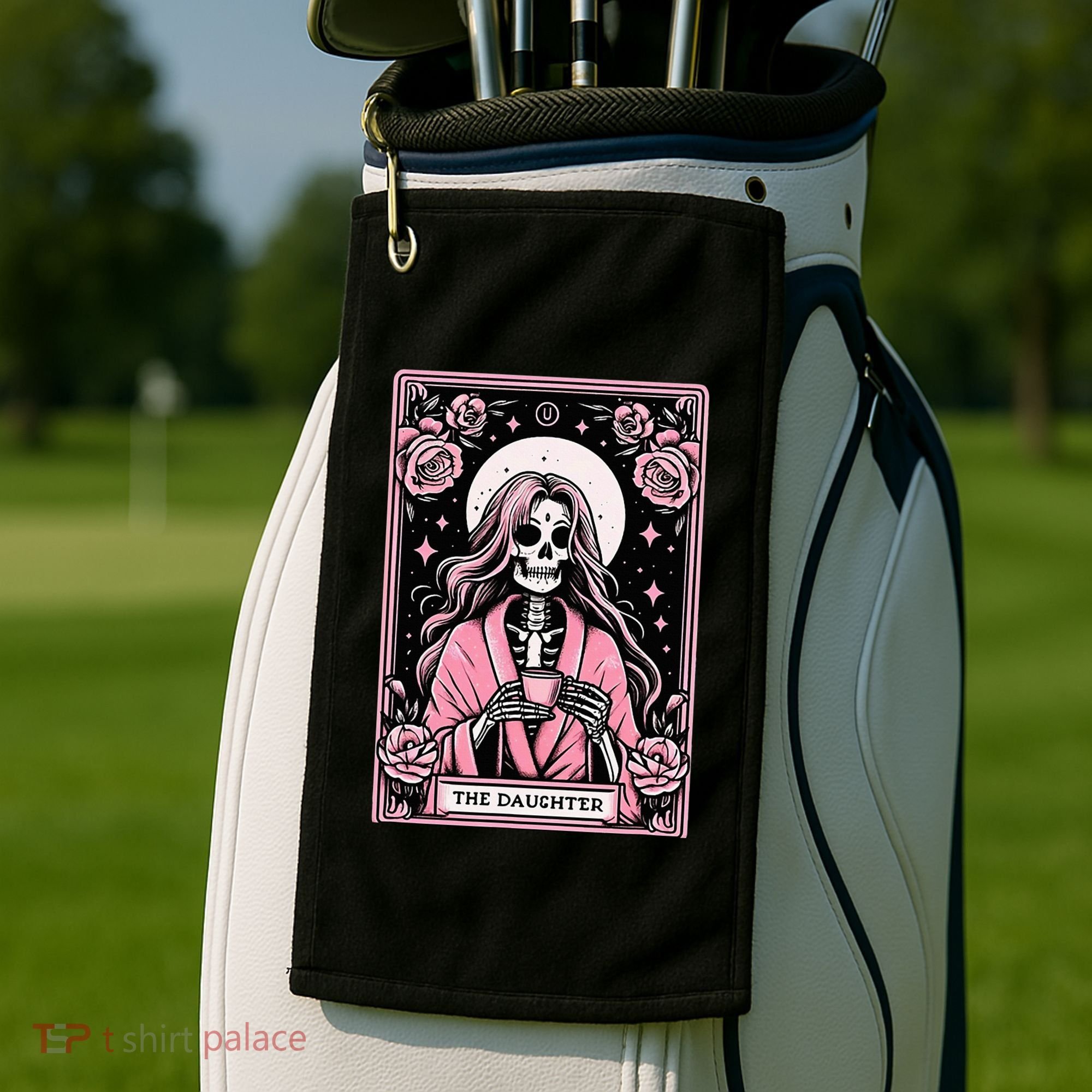Daughter Tarot Card Matching Golf Towel