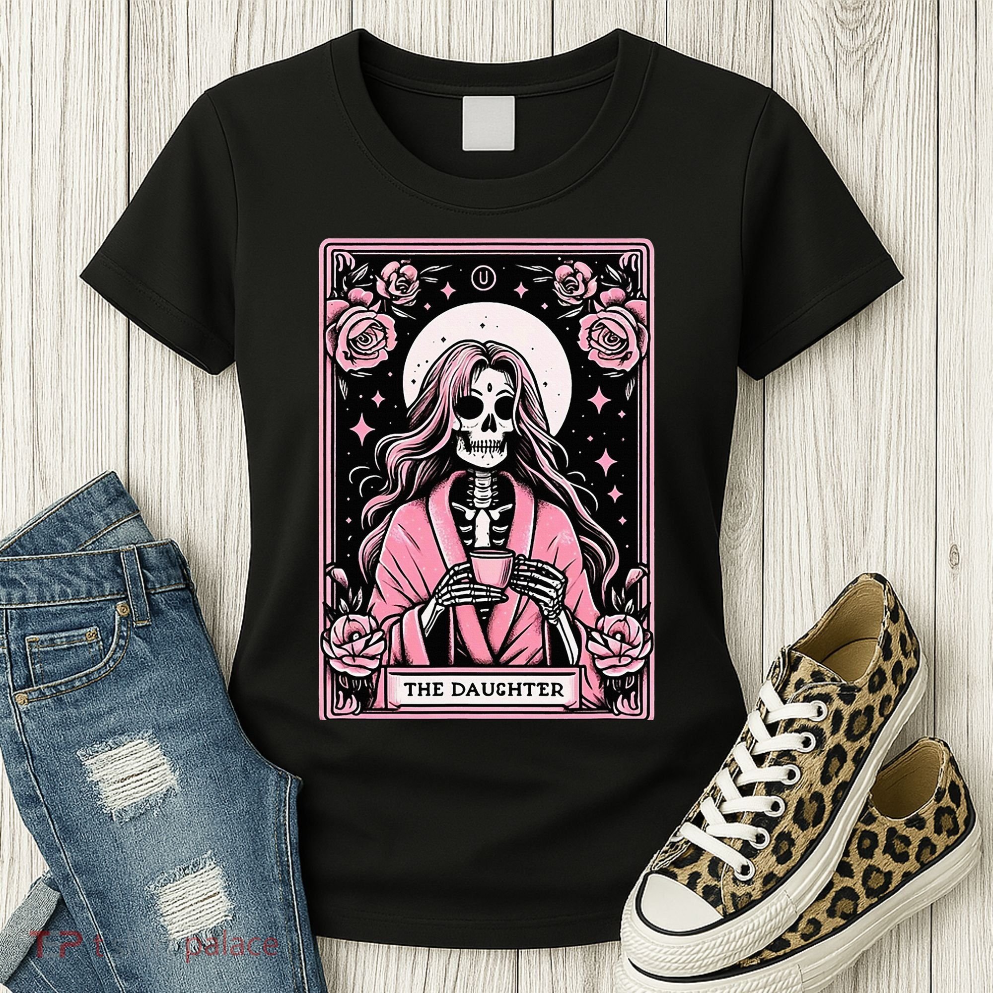 Daughter Tarot Card Matching Women's T-Shirt