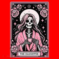 Daughter Tarot Card Matching Santa Hat thumb 1