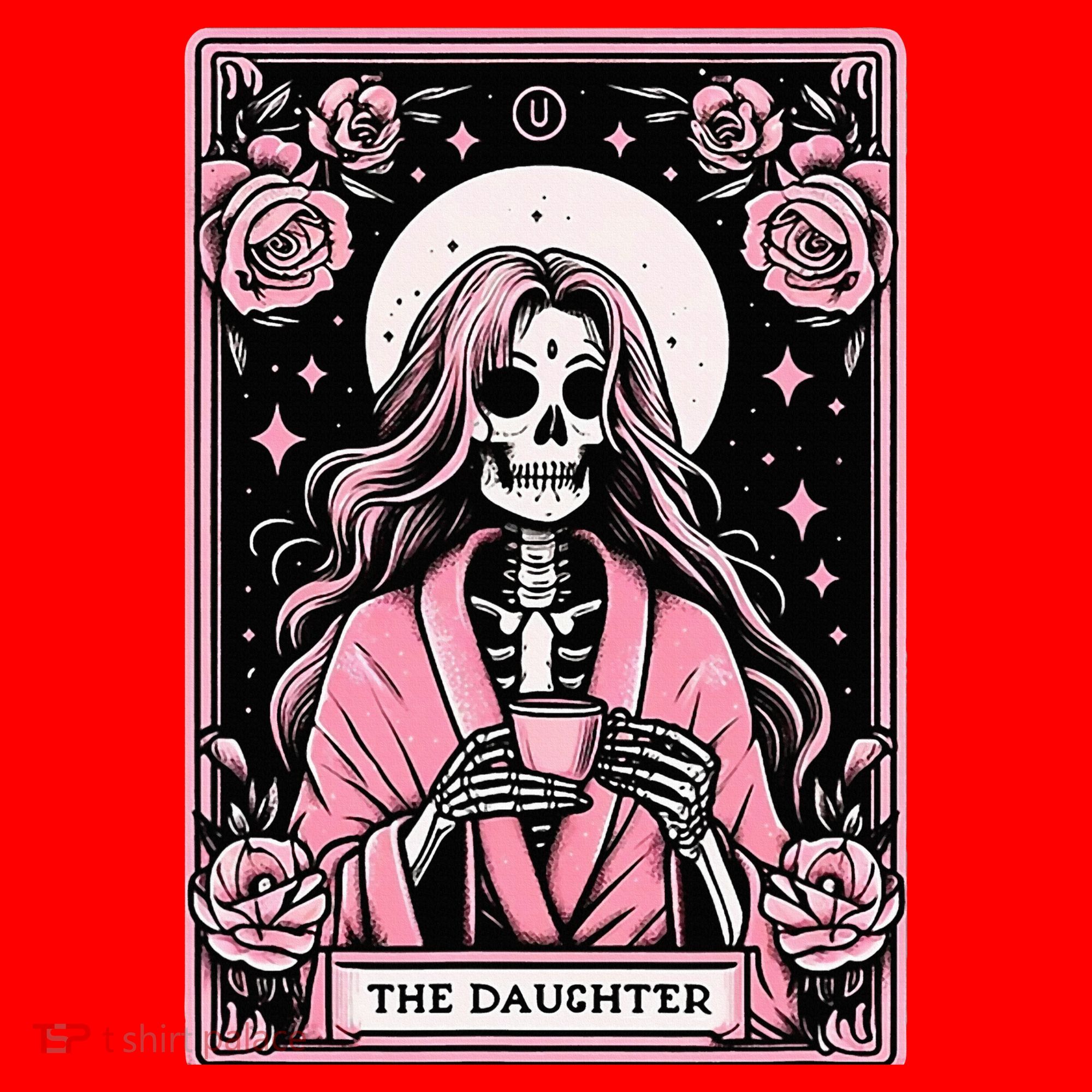 Daughter Tarot Card Matching Santa Hat