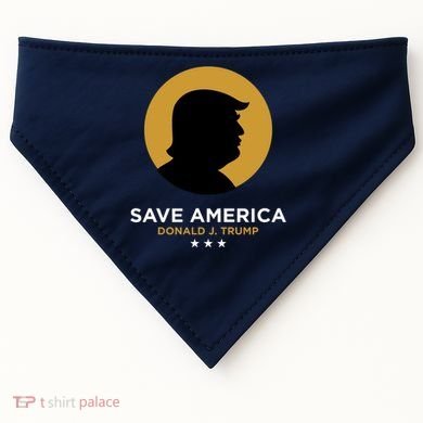 Donald Trump Classy Save America USA-Made Doggie Bandana