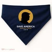 Donald Trump Classy Save America USA-Made Doggie Bandana thumb 0