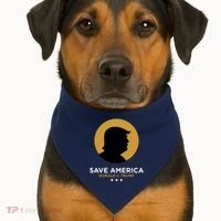 Donald Trump Classy Save America USA-Made Doggie Bandana thumb 1