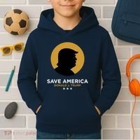 Donald Trump Classy Save America Kids Hoodie thumb 2