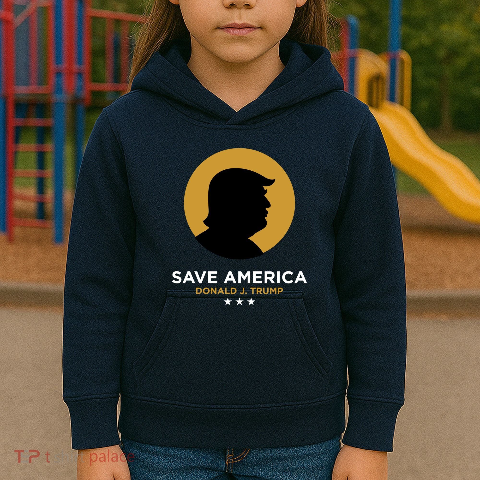 Donald Trump Classy Save America Kids Hoodie