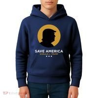 Donald Trump Classy Save America Kids Hoodie thumb 4