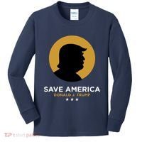 Donald Trump Classy Save America Kids Long Sleeve Shirt thumb 0