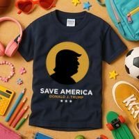 Donald Trump Classy Save America Kids T-Shirt thumb 3