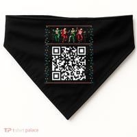 Dancing Trump Christmas Qr President 2024 Dance Code USA-Made Doggie Bandana thumb 0