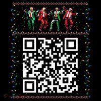 Dancing Trump Christmas Qr President 2024 Dance Code USA-Made Doggie Bandana thumb 2
