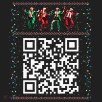 Dancing Trump Christmas Qr President 2024 Dance Code Beanie thumb 2