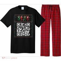 Dancing Trump Christmas Qr President 2024 Dance Code Pajama Set thumb 0