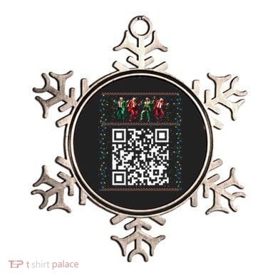 Dancing Trump Christmas Qr President 2024 Dance Code Ornament