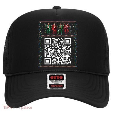 Dancing Trump Christmas Qr President 2024 Dance Code Hat