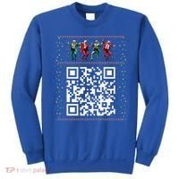 Dancing Trump Christmas Qr President 2024 Dance Code Sweatshirt thumb 0