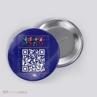 Dancing Trump Christmas Qr President 2024 Dance Code Button thumb 0