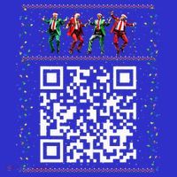 Dancing Trump Christmas Qr President 2024 Dance Code Coaster thumb 2