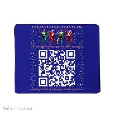 Dancing Trump Christmas Qr President 2024 Dance Code Mousepad