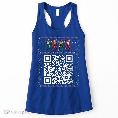 Dancing Trump Christmas Qr President 2024 Dance Code Women's Tank Top