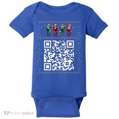 Dancing Trump Christmas Qr President 2024 Dance Code Baby Bodysuit