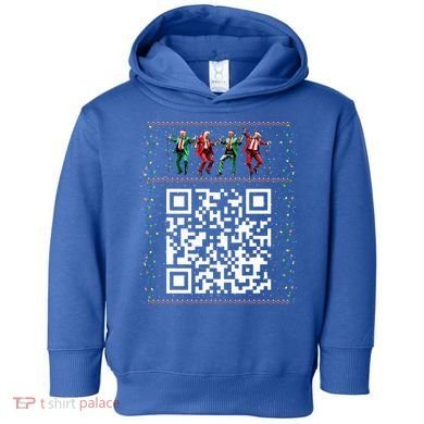 Dancing Trump Christmas Qr President 2024 Dance Code Toddler Hoodie