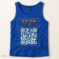 Dancing Trump Christmas Qr President 2024 Dance Code Tank Top thumb 2