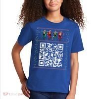 Dancing Trump Christmas Qr President 2024 Dance Code Kids T-Shirt thumb 2