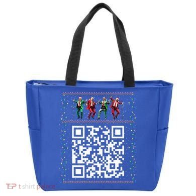 Dancing Trump Christmas Qr President 2024 Dance Code Tote Bag
