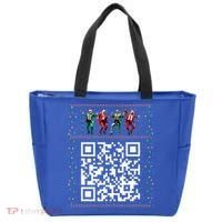 Dancing Trump Christmas Qr President 2024 Dance Code Tote Bag thumb 0