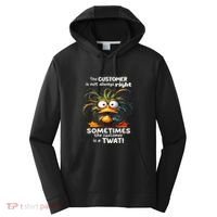 Duck The Customer Is Not Always Right Sometimes The Customer Performance Fleece Hoodie thumb 0