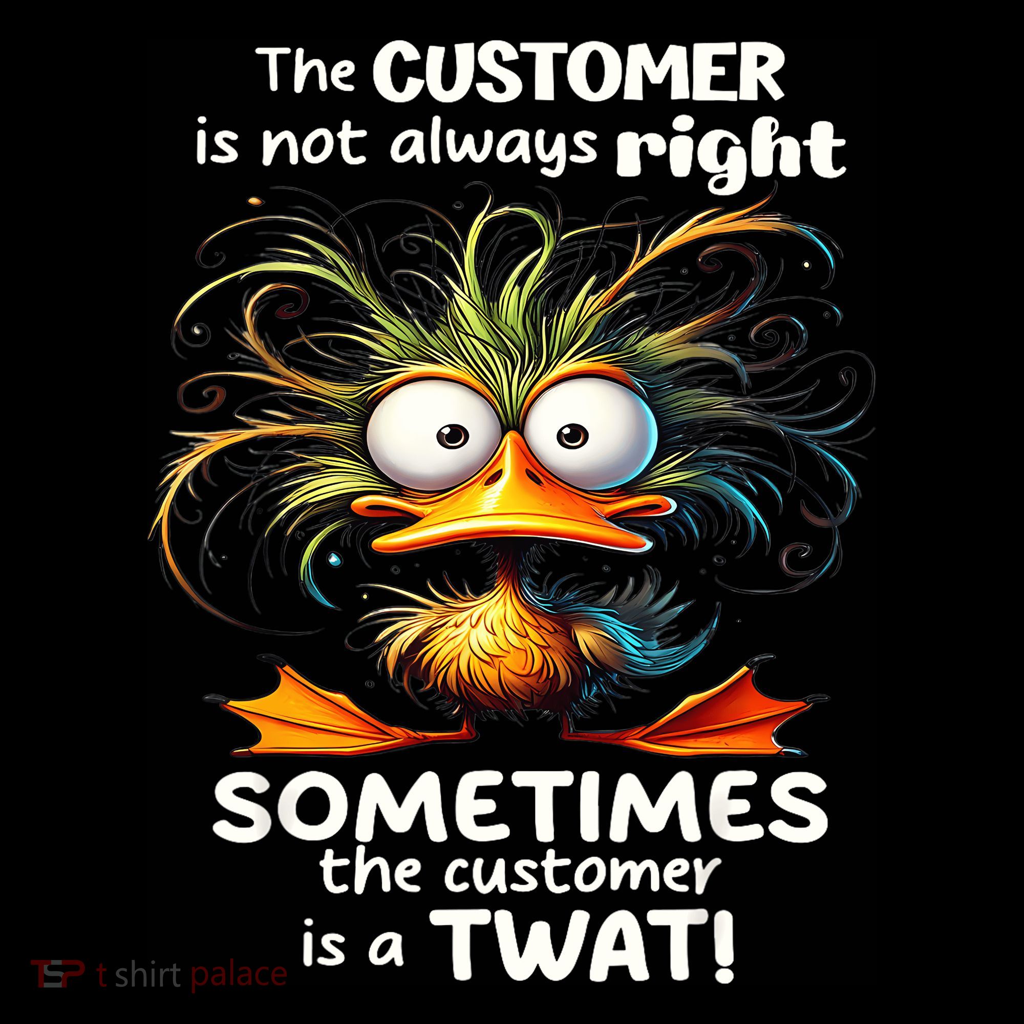 Duck The Customer Is Not Always Right Sometimes The Customer Performance Fleece Hoodie