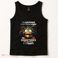 Duck The Customer Is Not Always Right Sometimes The Customer Tank Top thumb 2