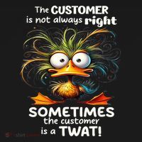 Duck The Customer Is Not Always Right Sometimes The Customer Kids T-Shirt thumb 4