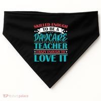 Daycare Teacher Care Educator Care Director Gift USA-Made Doggie Bandana thumb 0