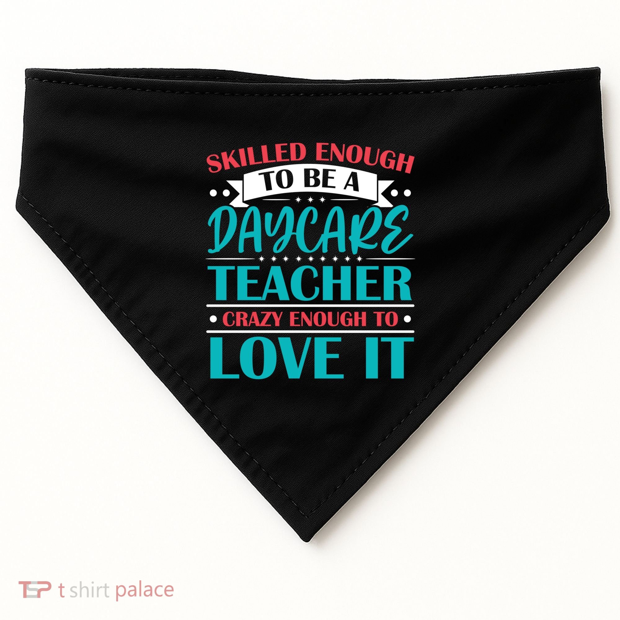 Daycare Teacher Care Educator Care Director Gift USA-Made Doggie Bandana