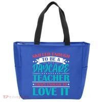 Daycare Teacher Care Educator Care Director Gift Tote Bag thumb 0