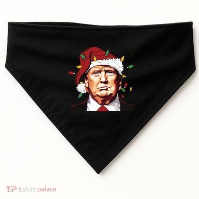 Donald Trump Christmas USA-Made Doggie Bandana